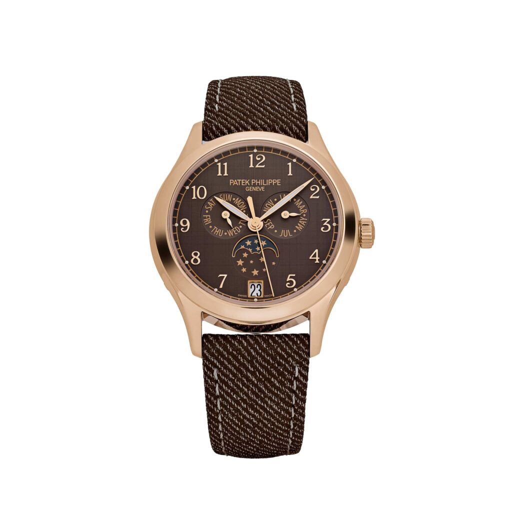 Patek Philippe Complications 4946R-001 Annual Calendar Moon Phases Rose Gold Chestnut Satin Dial