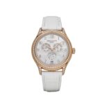 Patek Philippe Complications 4948R-001 Annual Calendar Moon Phases Rose Gold Mother-Of-Pearl Dial Diamond Bezel
