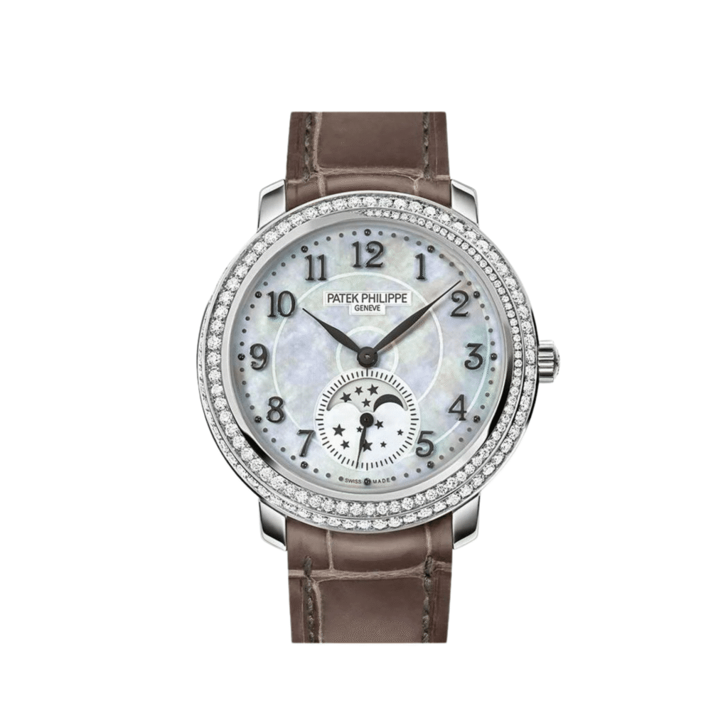 Patek Philippe Complications 4968G-010 ‘Ladies’ Moon Phases White Gold Mother Of Pearl Dial Diamond Bezel