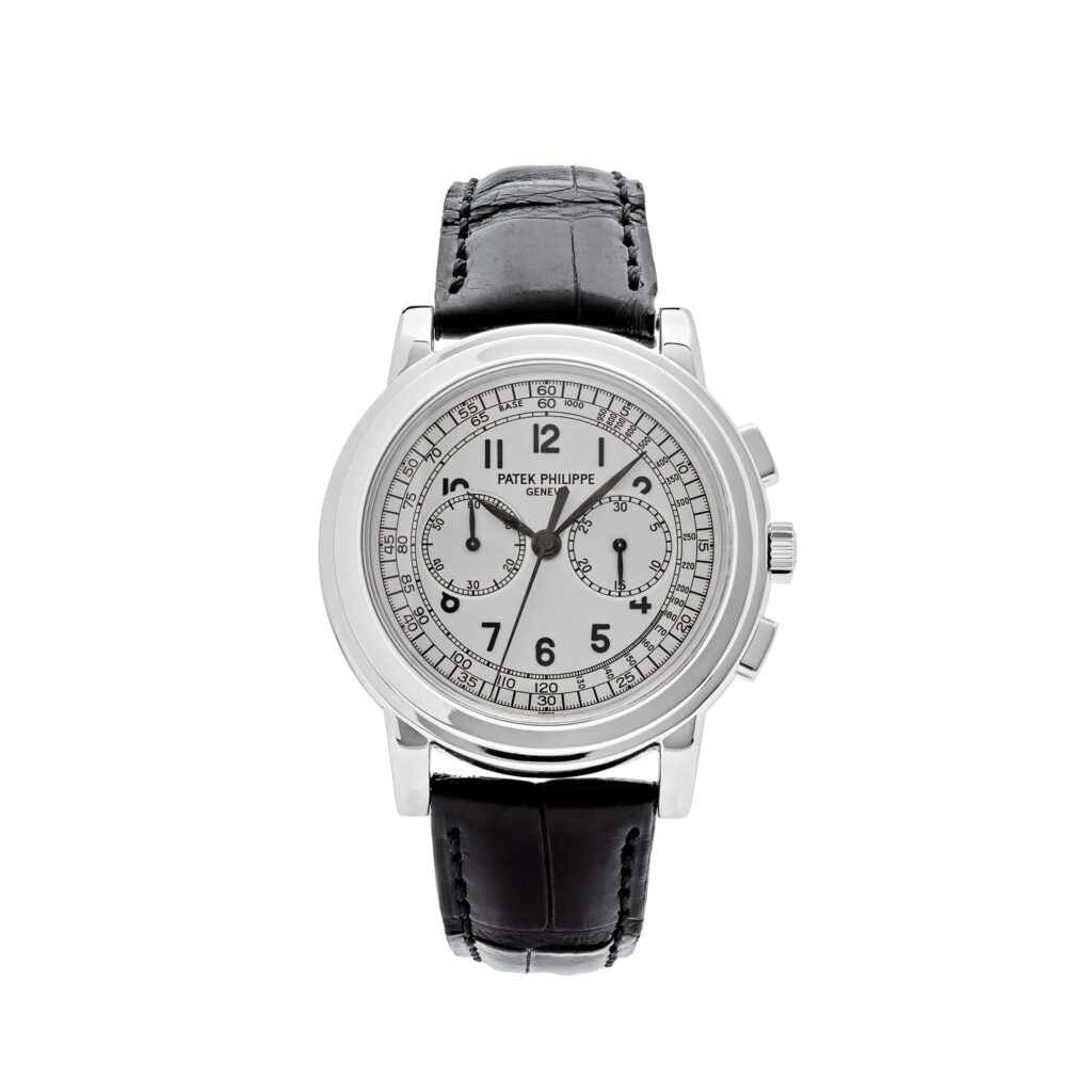 Patek Philippe Complications 5070G-001 Chronograph White Gold Silver Dial