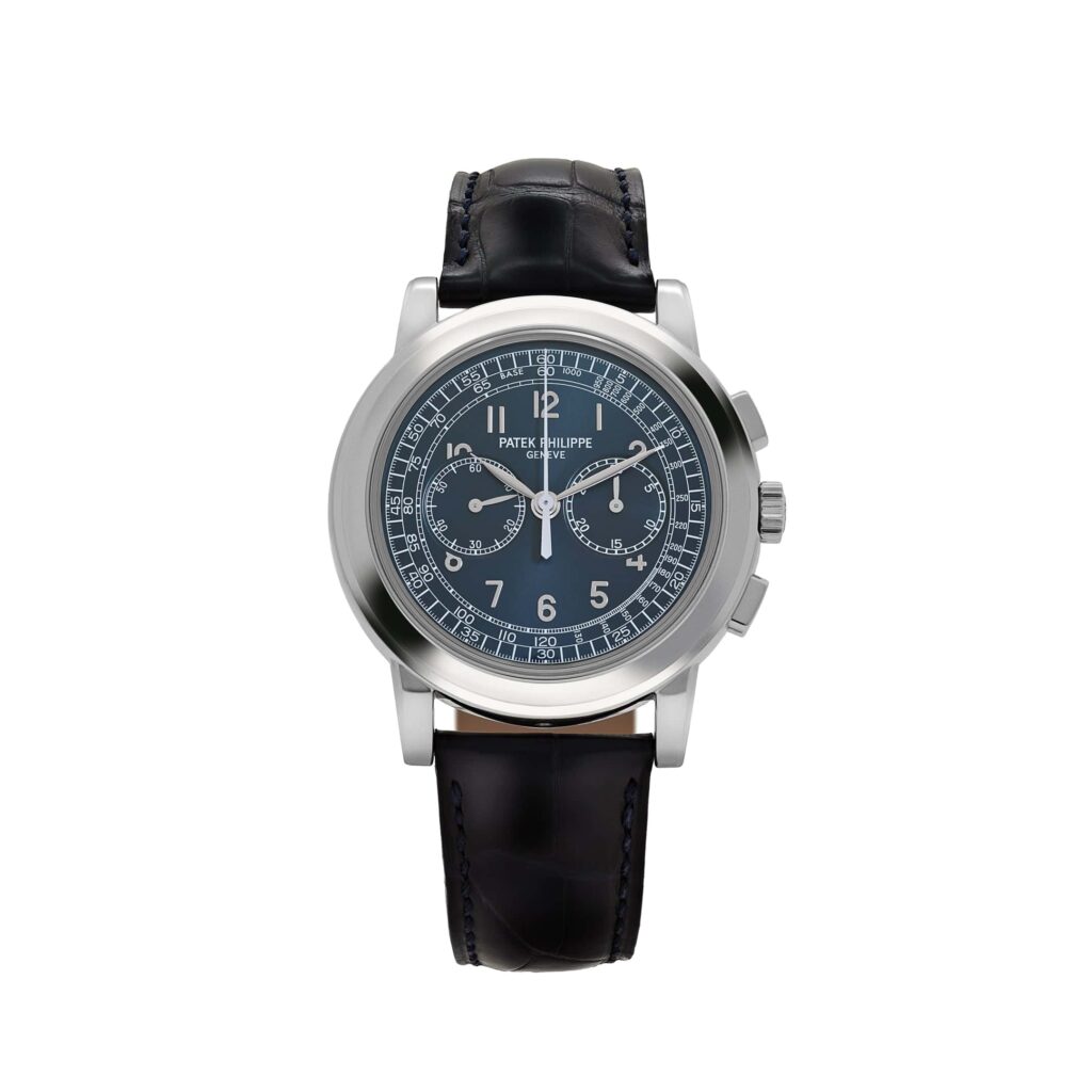 Patek Philippe Complications 5070P-001 Chronograph Platinum Blue Dial