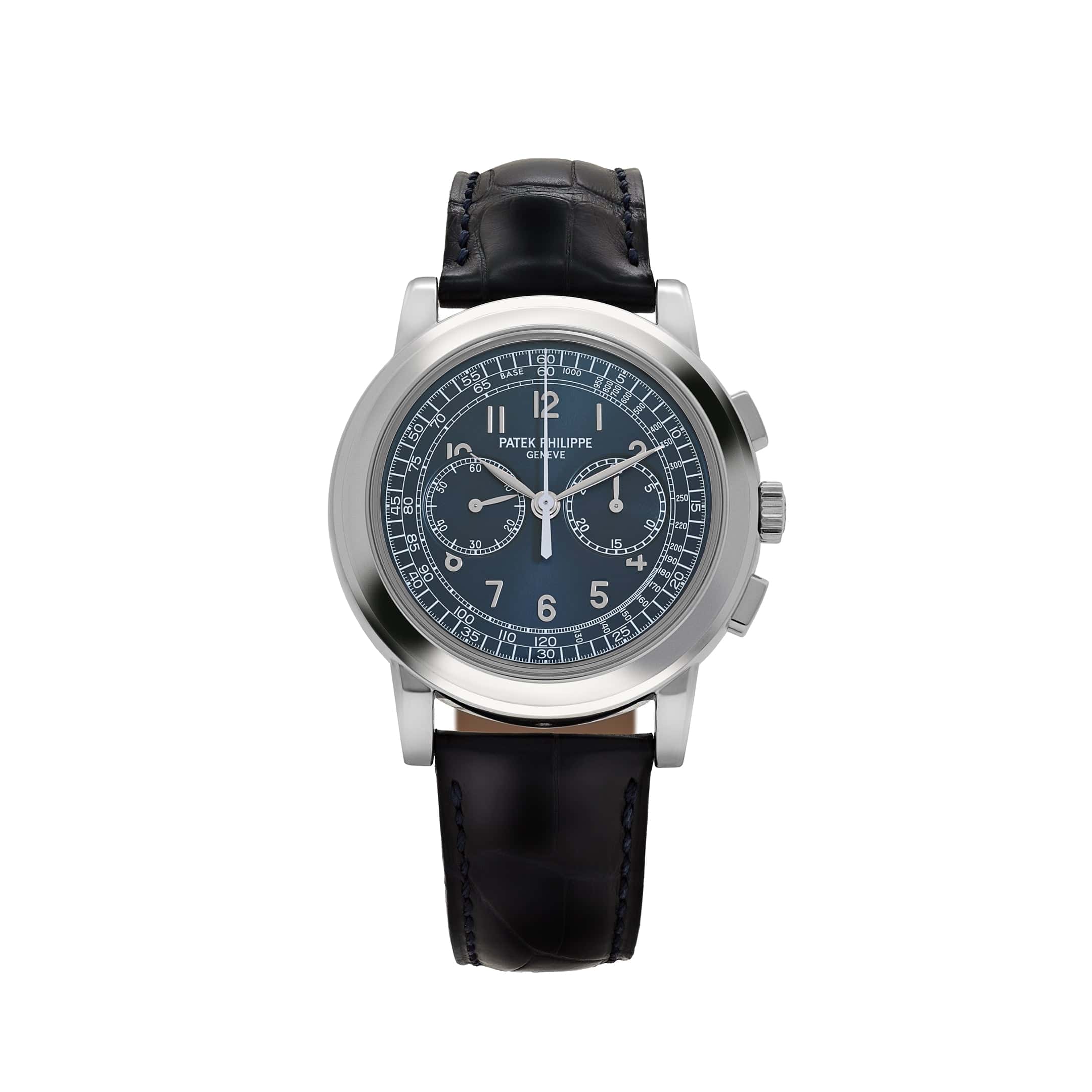 Patek Philippe Complications 5070P-001 Chronograph Platinum Blue Dial