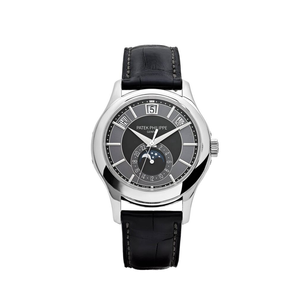 Patek Philippe Complications 5205G-010 Annual Calendar White Gold Black Dial