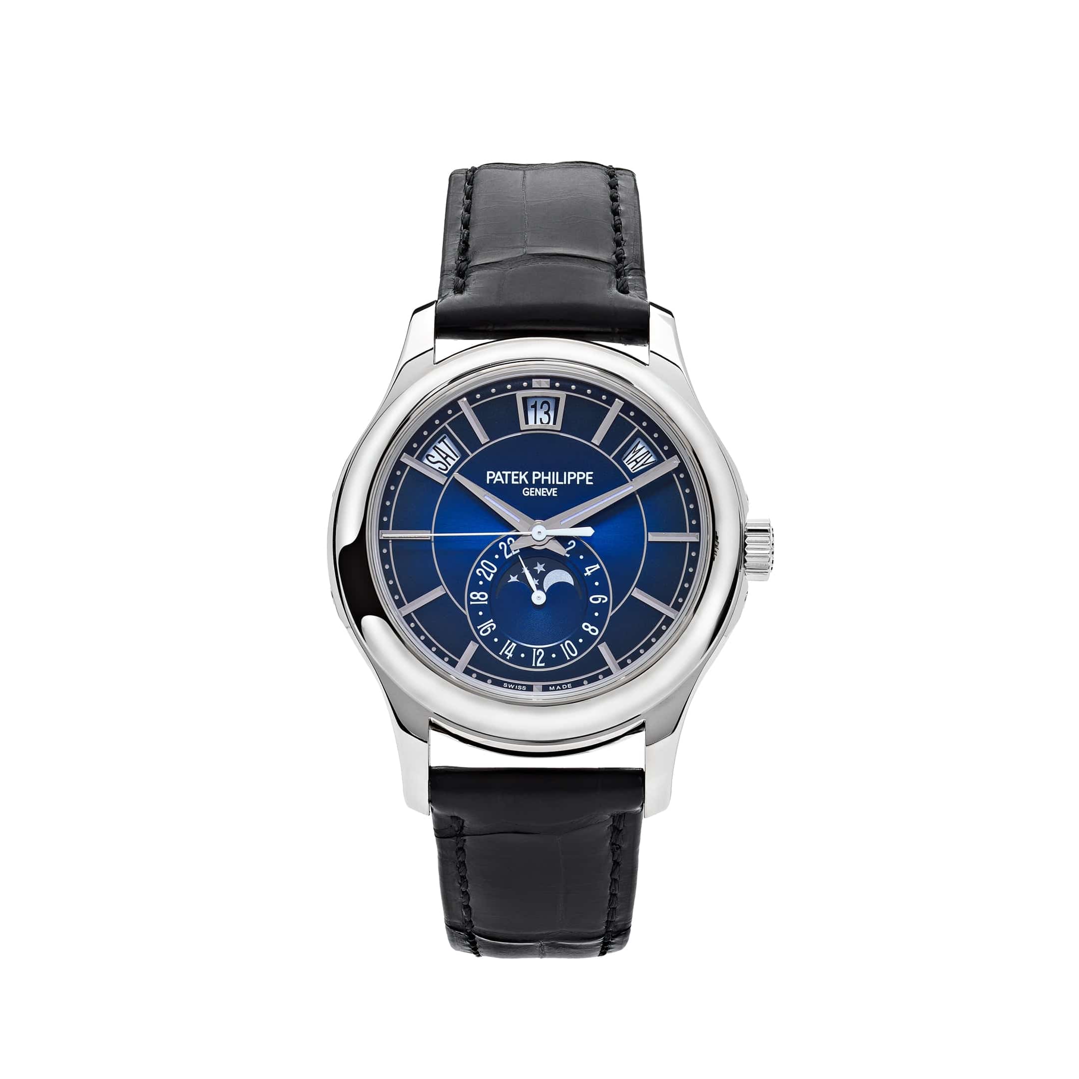 Patek Philippe Complications 5205G-013 Annual Calendar White Gold Blue Dial