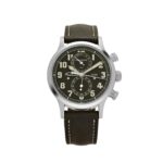 Patek Philippe Complications 5924G-010 Calatrava 'Pilot' Travel Time Chronograph White Gold Green Dial