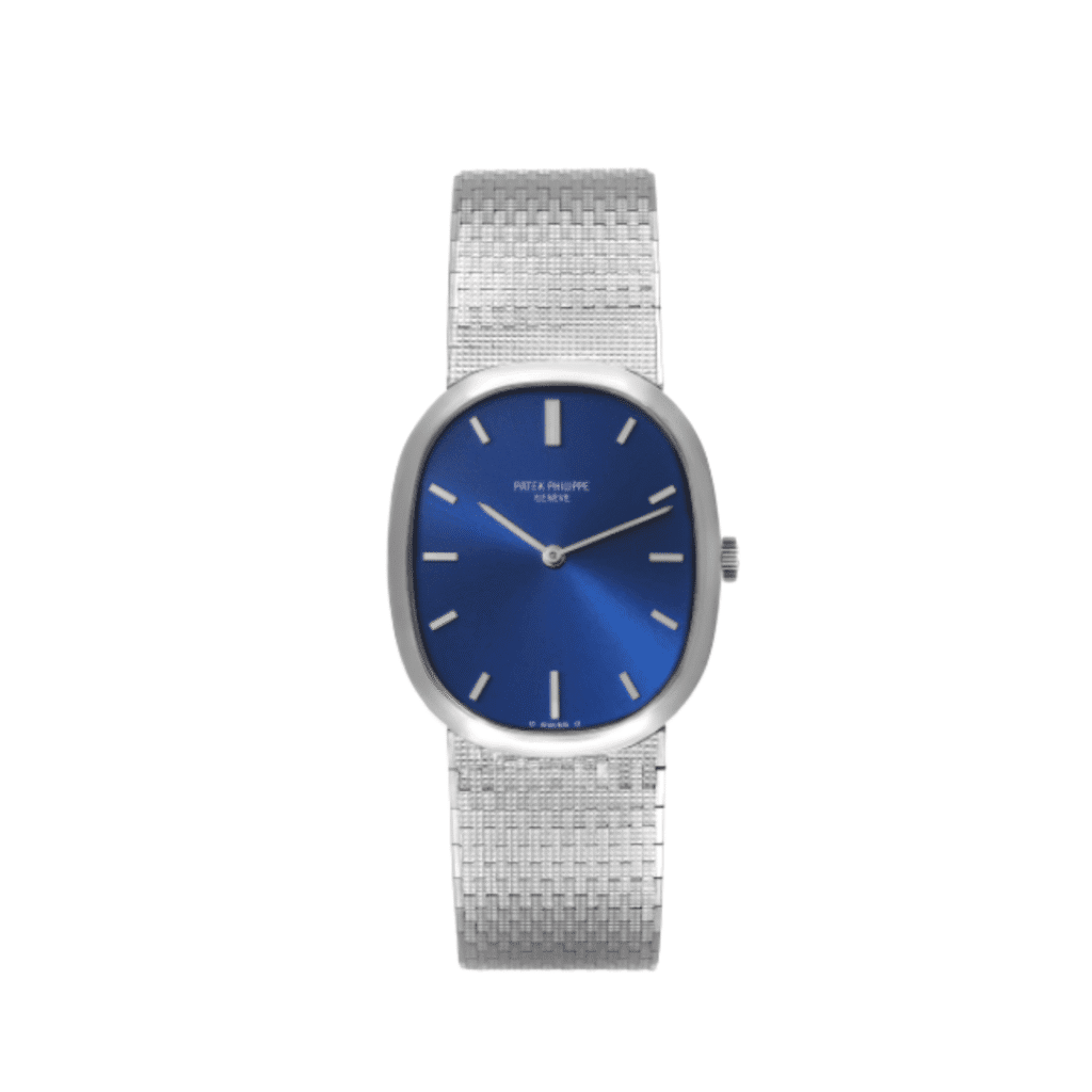 Patek Philippe Golden Ellipse 3548 White Gold Blue Dial