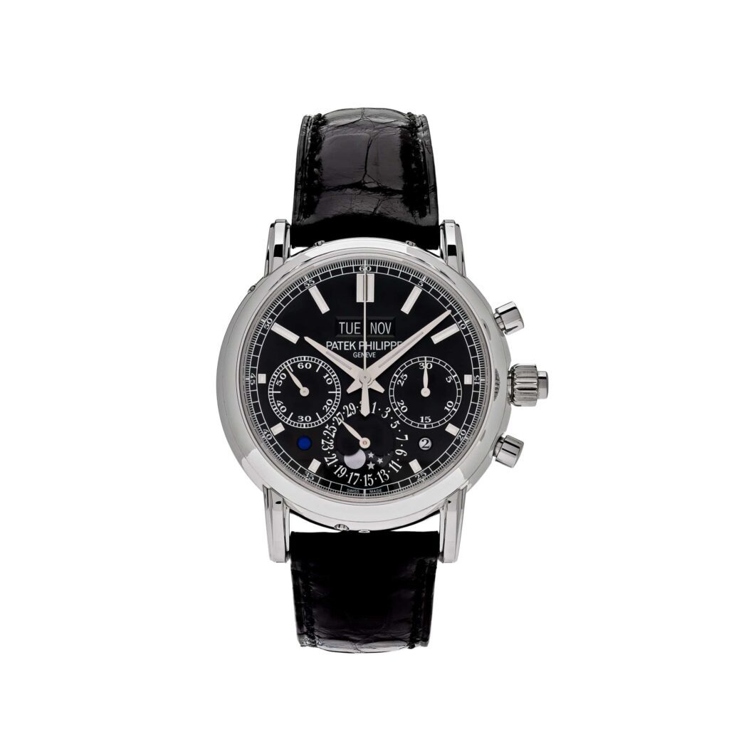 Patek Philippe Grand Complications 5204P-011 Perpetual Calendar Chronograph Platinum Black Dial
