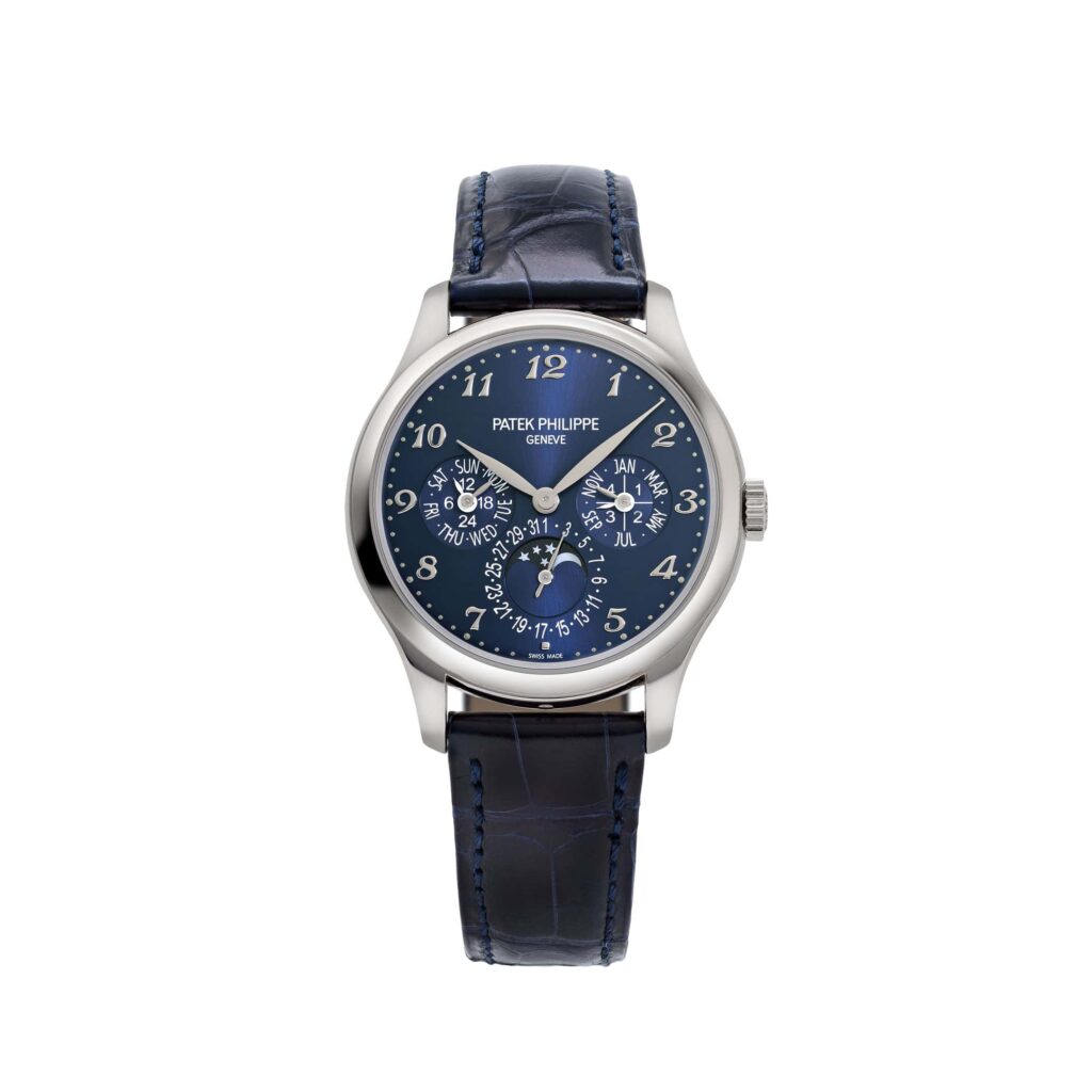 Patek Philippe Grand Complications 5327G-001 Perpetual Calendar White Gold Blue Dial