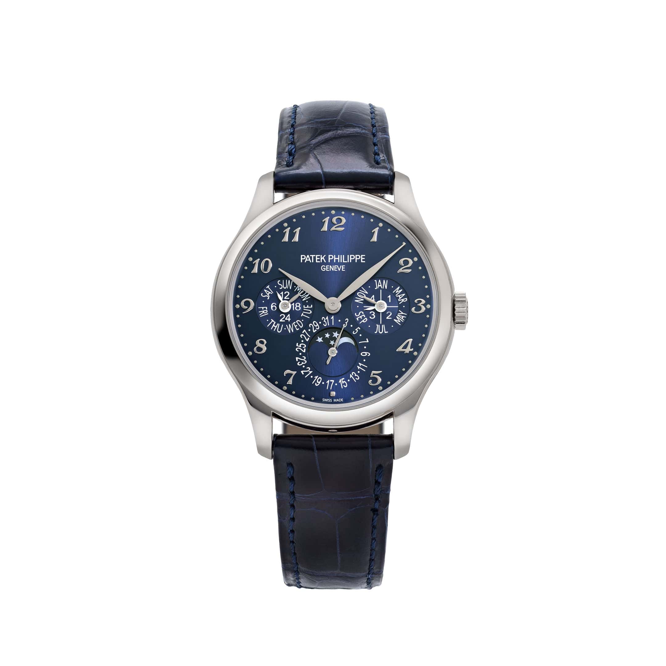 Patek Philippe Grand Complications 5327G-001 Perpetual Calendar White Gold Blue Dial