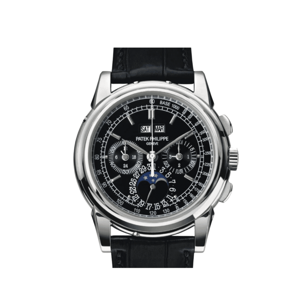 Patek Philippe Grand Complications 5970P-001 Perpetual Calendar Chronograph Platinum Black Dial