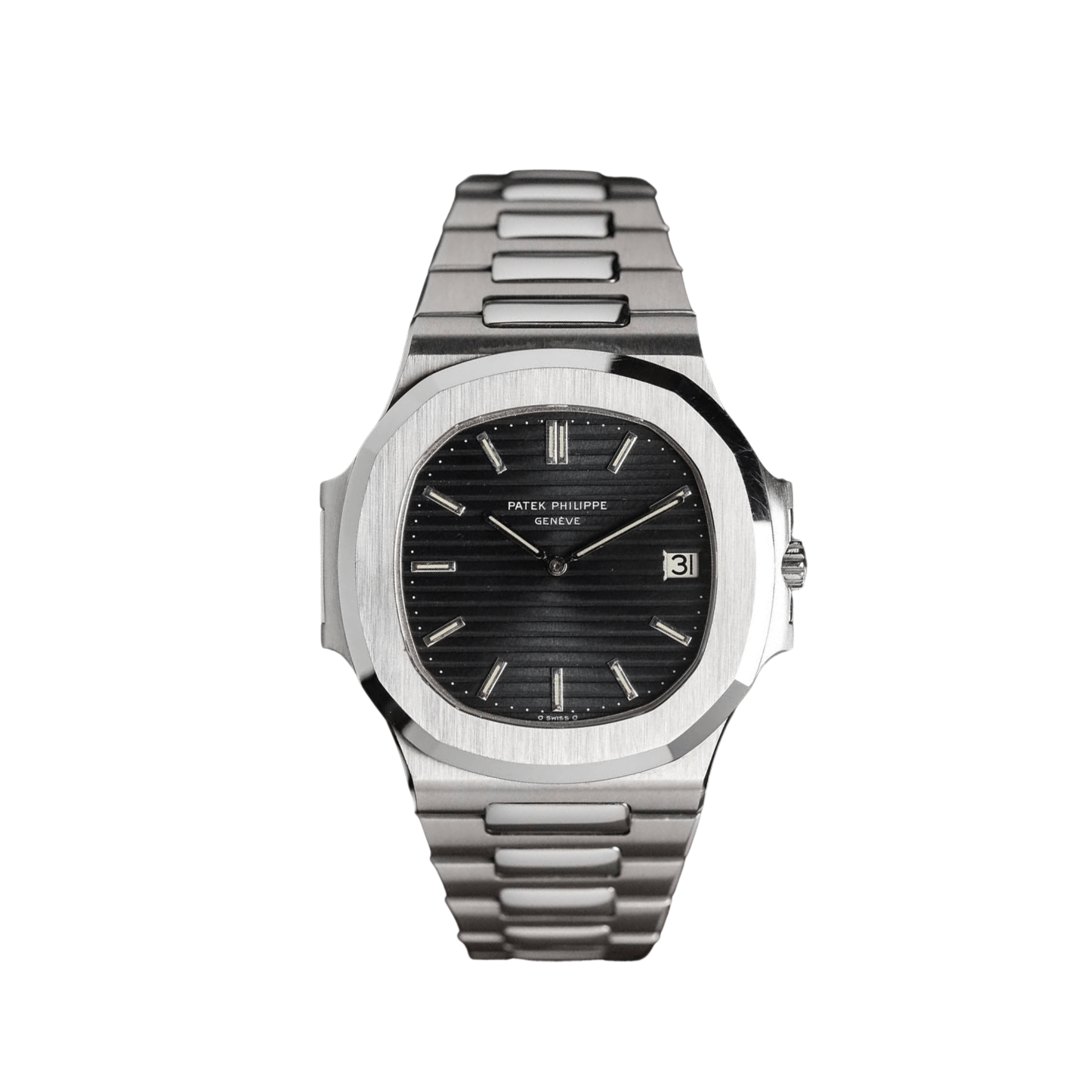 Patek Philippe Nautilus 3700/11 Vintage Stainless Steel Black Dial