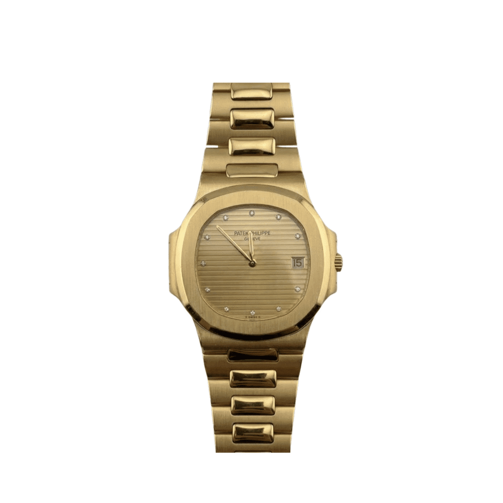Patek Philippe Nautilus 3700/11J-051 ‘Jumbo’ Yellow Gold Champagne Diamond Dial