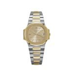Patek Philippe Nautilus 3800/1AJ Stainless Steel Yellow Gold Champagne Dial