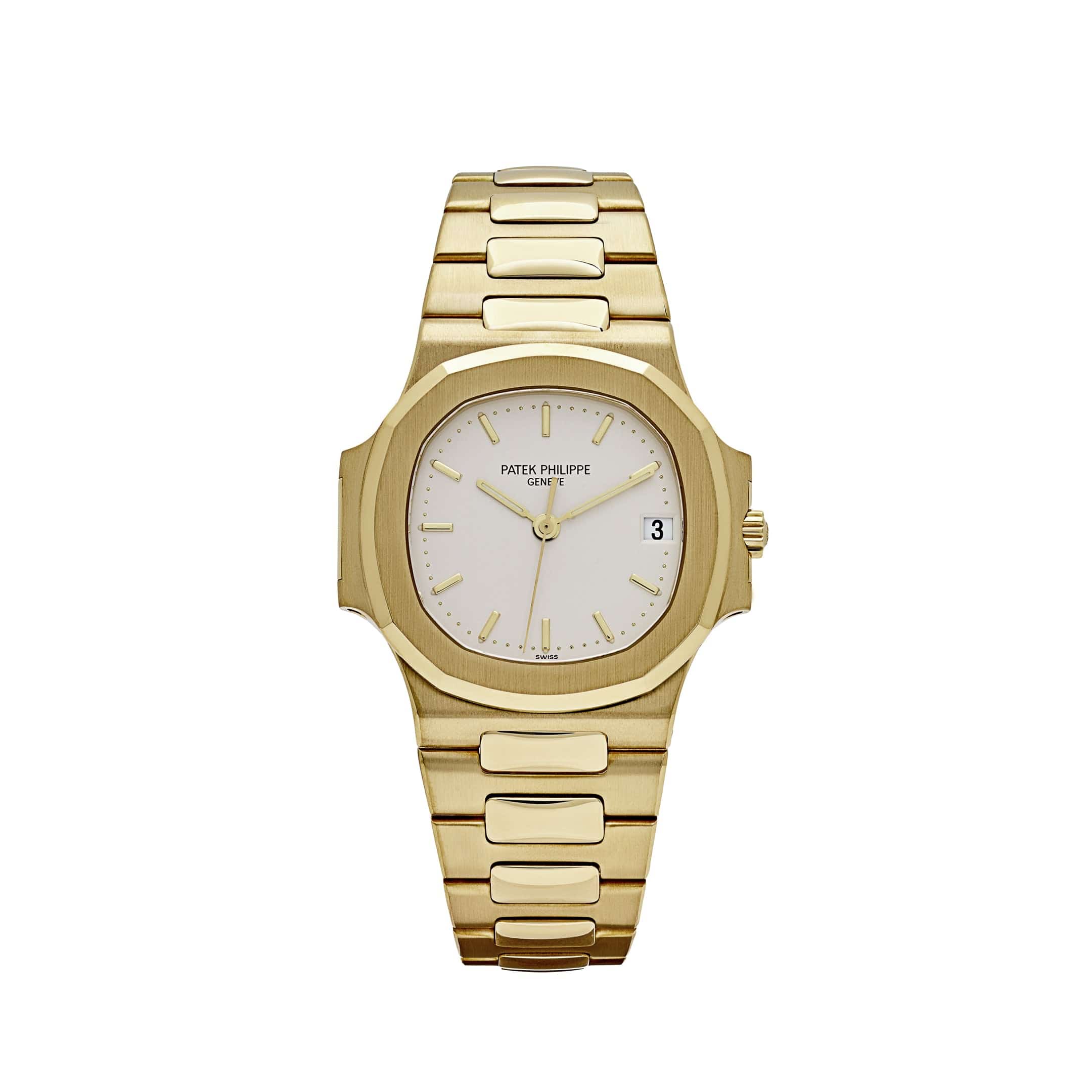 Patek Philippe Nautilus 3800/1J-001 Yellow Gold White Dial