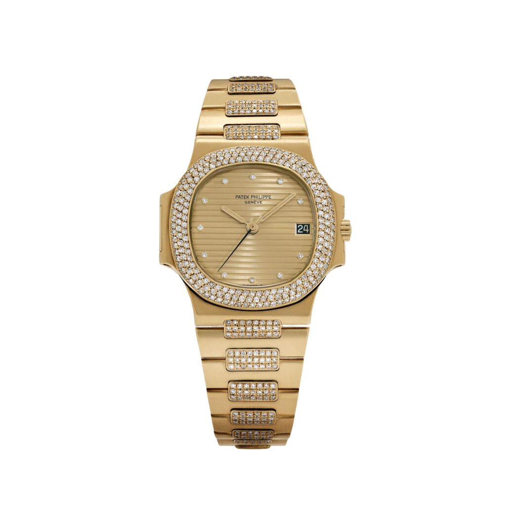Patek Philippe Nautilus 3800/5 Yellow Gold Glided Gold Diamond Dial