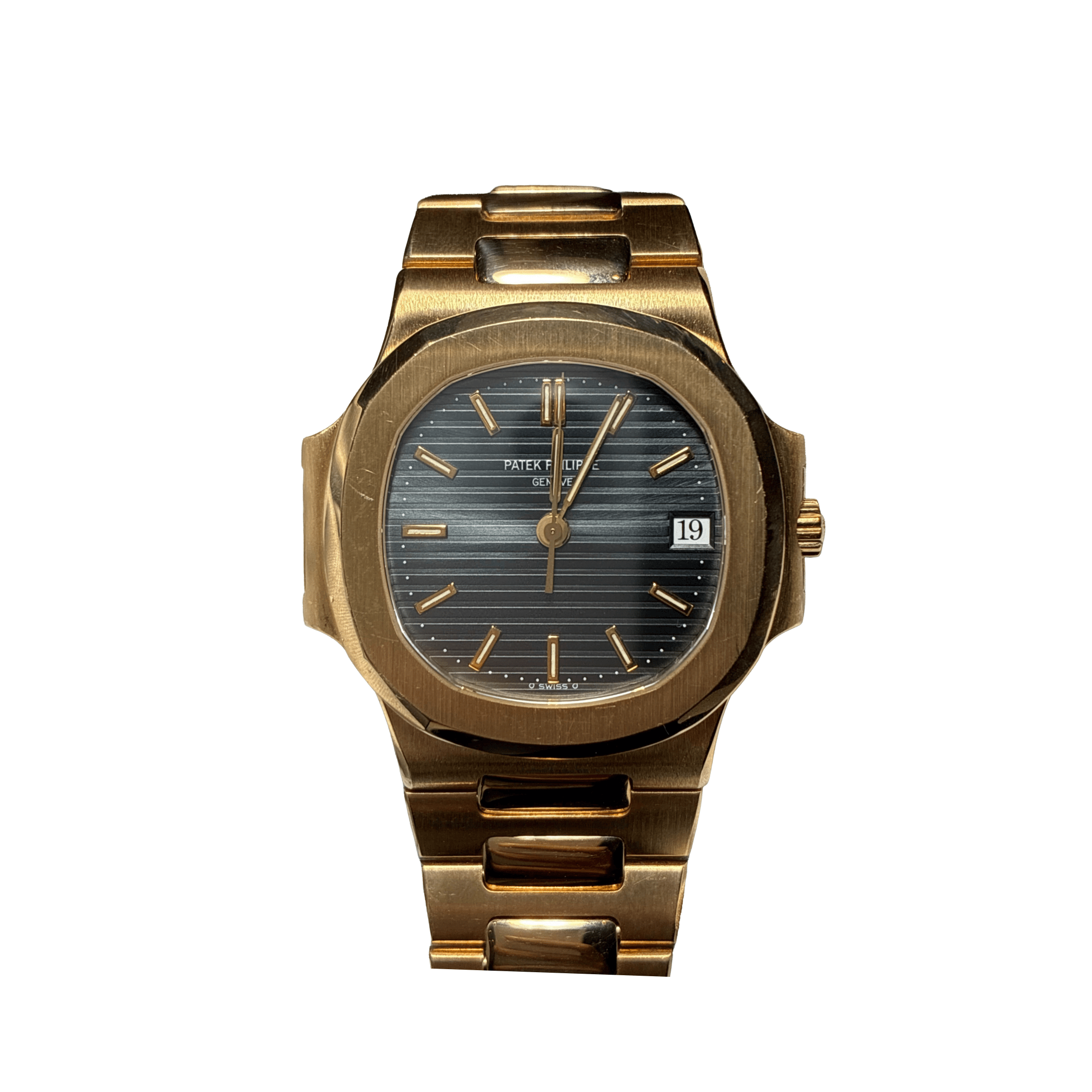 Patek Philippe Nautilus 3800/1 Yellow Gold Blue Dial