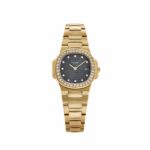 Patek Philippe Nautilus 4700/001 'Ladies' Yellow Gold Black Diamond Dial Diamond Bezel Quartz