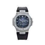 Patek Philippe Nautilus 5724G-001 White Gold Blue Diamond Dial Diamond Bezel