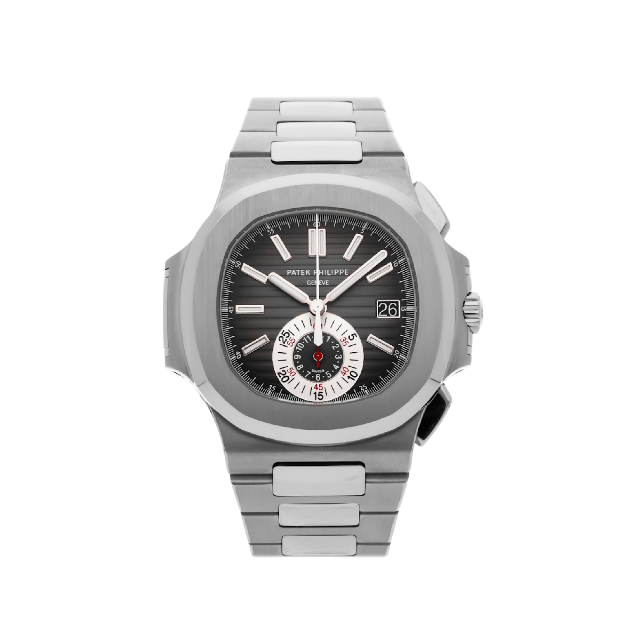 Patek Philippe Nautilus 5980/1A-014 Chronograph Stainless Steel Grey Dial
