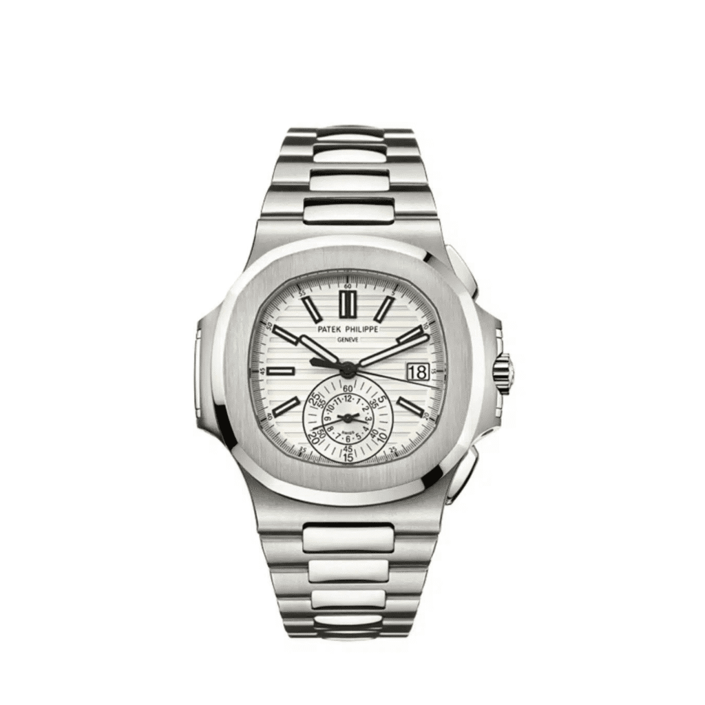 Patek Philippe Nautilus 5980/1A-019 Chronograph Stainless Steel White Dial