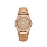 Patek Philippe Nautilus 7010R-012 'Ladies' Quartz Rose Gold Diamond Bezel