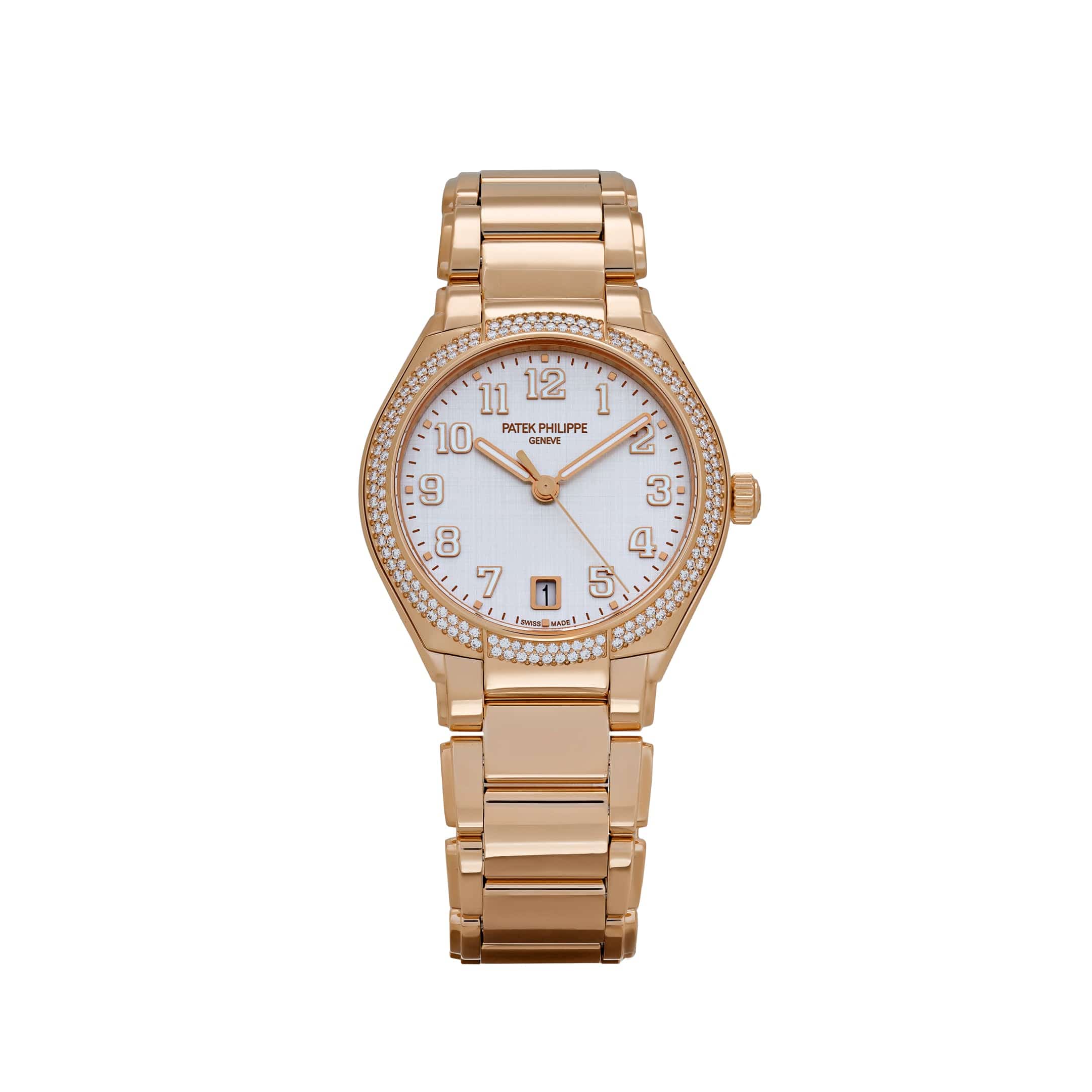 Patek Philippe Twenty-4 7300/1200R-010 Rose Gold Silver Dial