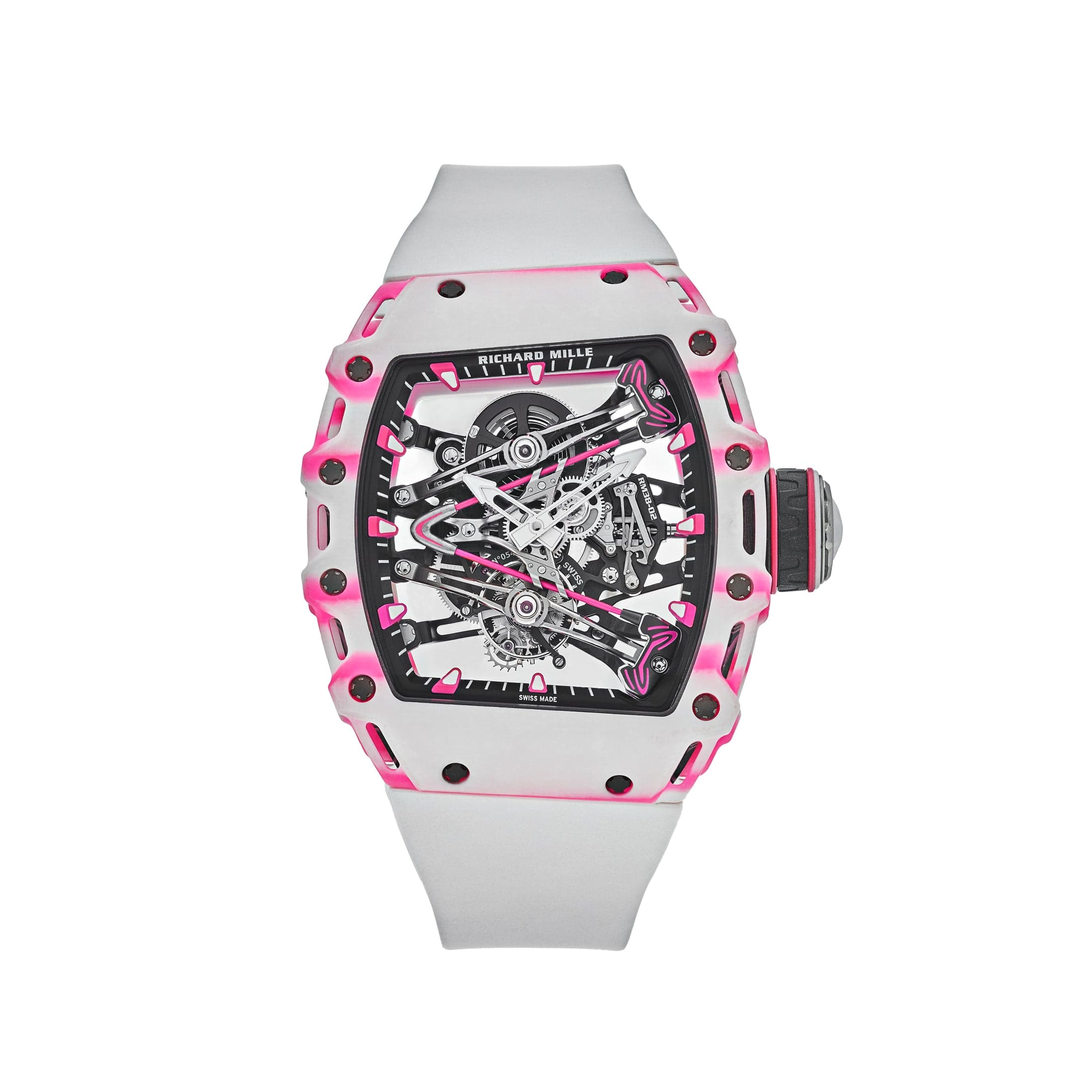 Richard Mille RM 38-02 Bubba Watson Tourbillon White Pink Quartz TPT Limited Edition Of 50