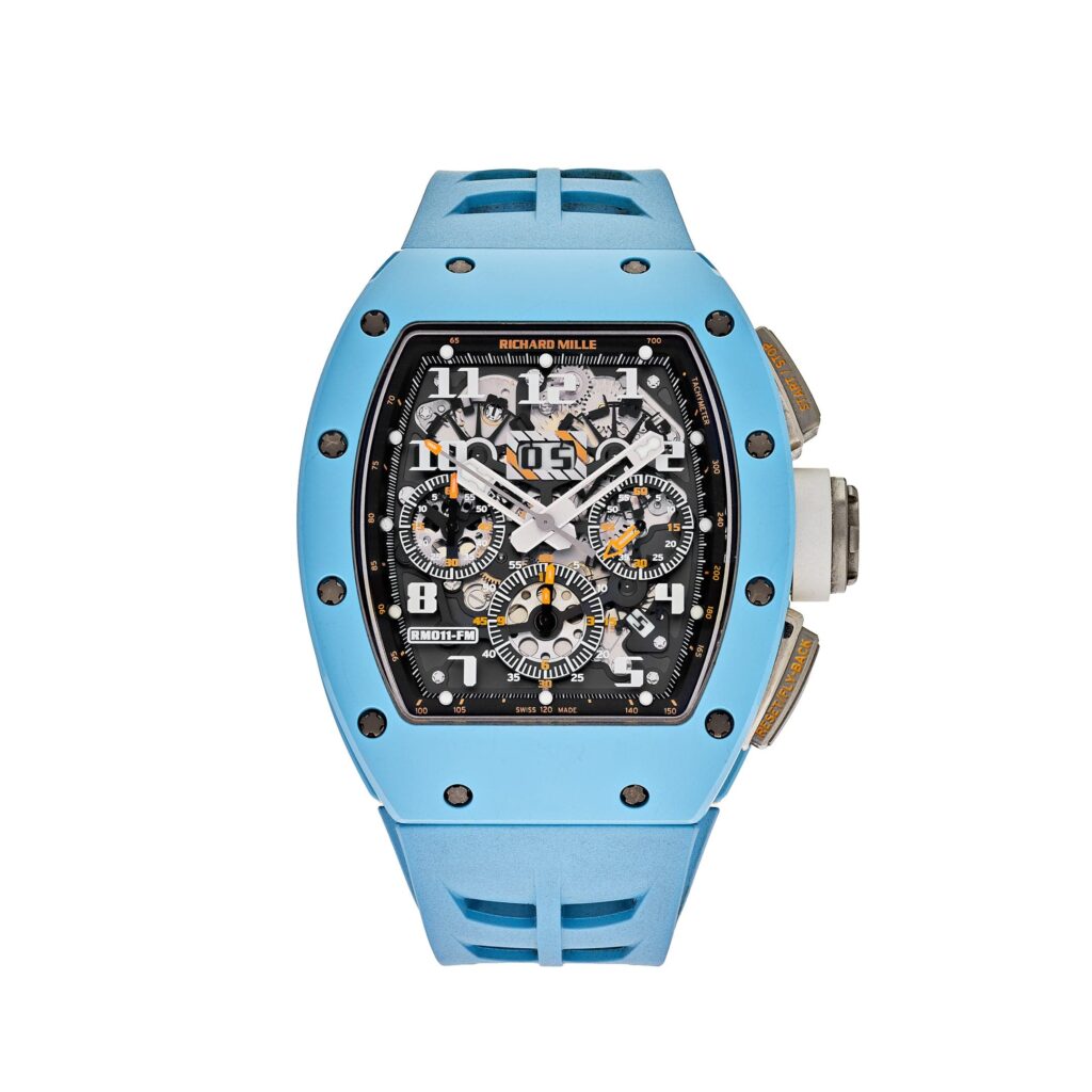 Richard Mille RM 011 Baby Blue Ceramic Felipe Massa Last Limited Edition Of 50