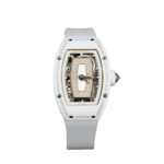 Richard Mille RM 07-01 'Ladies' White Ceramic Rose Gold Jasper Mother Of Pearl Dial Diamond Bezel