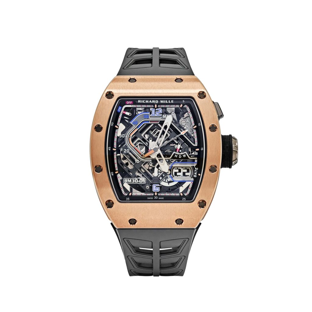 Richard Mille RM 30-01 Declutchable Rotor Rose Gold Skeleton Dial