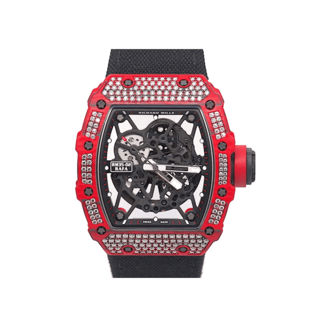 Richard Mille RM 35-02 ‘Rafa’ Rafael Nadal Red Quartz TPT Diamond Set