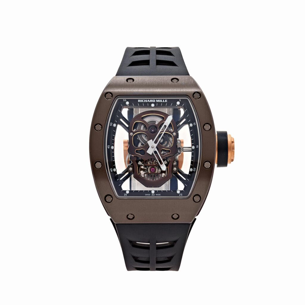 Richard Mille RM 52-01 ‘Skull’ ‘Asia Edition’ Brown Ceramic Rose Gold Limited Edition Of 6