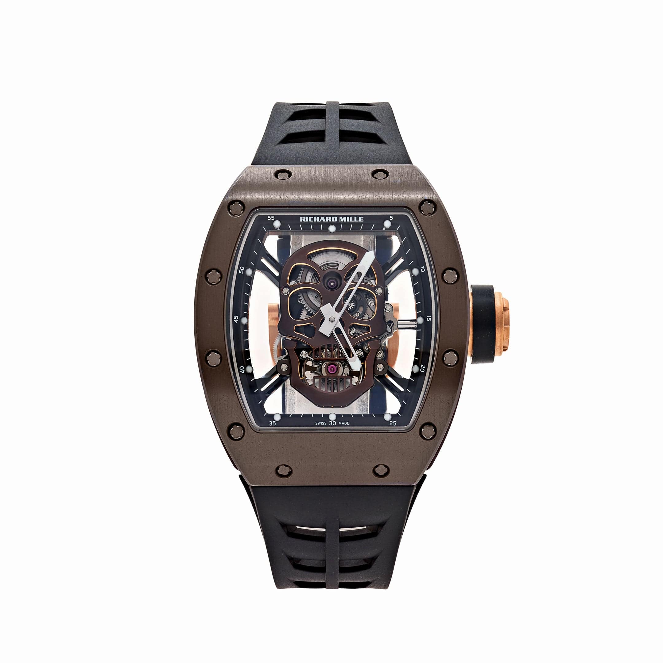 Richard Mille RM 52-01 'Skull' 'Asia Edition' Brown Ceramic Rose Gold Limited Edition Of 6
