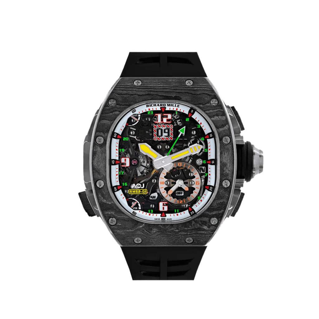 Richard Mille RM 62-01 ‘Airbus’ Manual Winding Tourbillon Vibrating Alarm ACJ Carbon Limited Edition Of 30