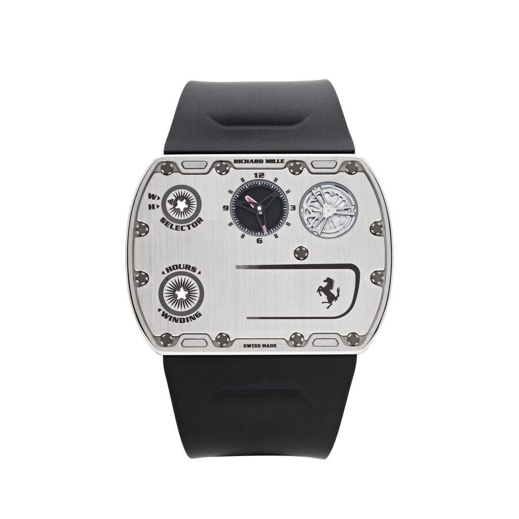 Richard Mille RM UP-01 Ferrari Ultraflat Titanium Silver Dial Limited Edition Of 150