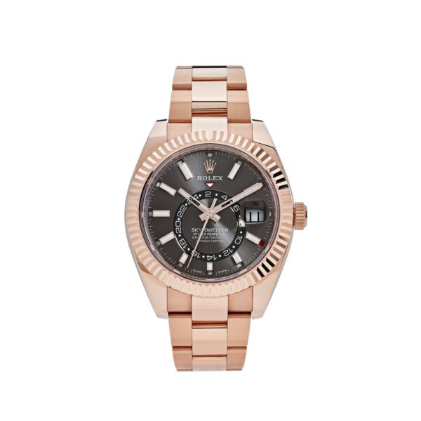 Rolex Sky-Dweller 336935 Rose Gold Rhodium Slate Grey Dial