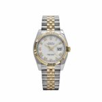 Rolex Datejust 36 126233 Yellow Gold Stainless Steel White Roman Dial Jubilee