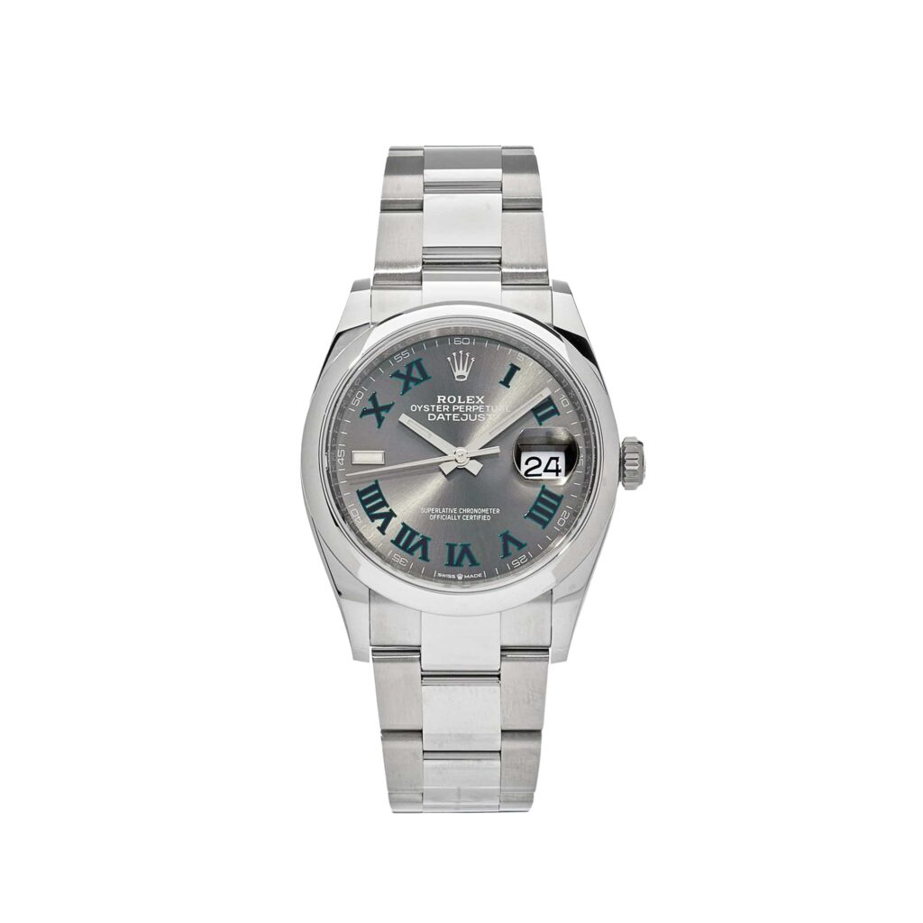 Rolex Datejust 36 126200 Stainless Steel ‘Wimbledon’ Slate Dial Oyster