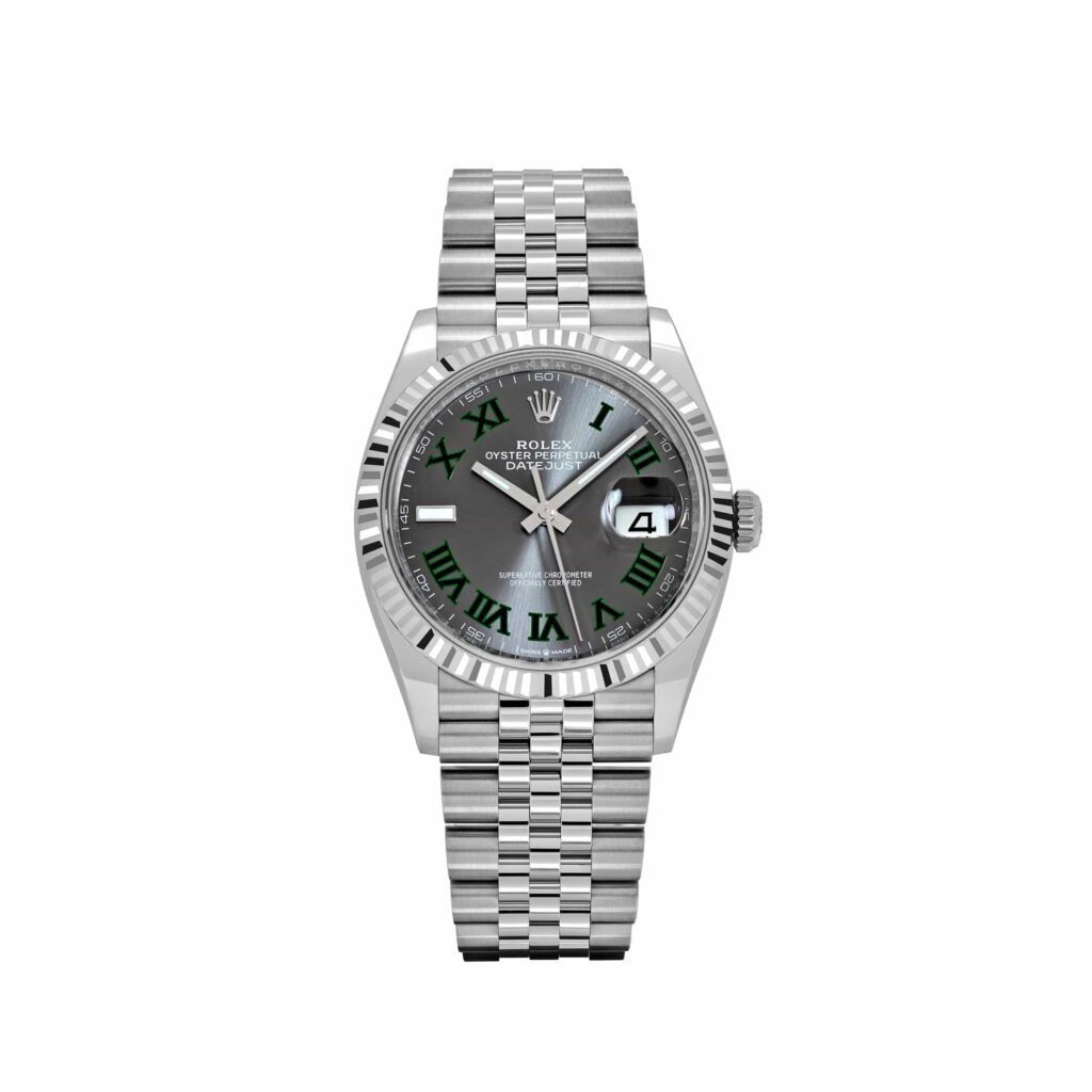 Rolex Datejust 36 126234 Stainless Steel Slate ‘Wimbledon’ Dial Jubilee
