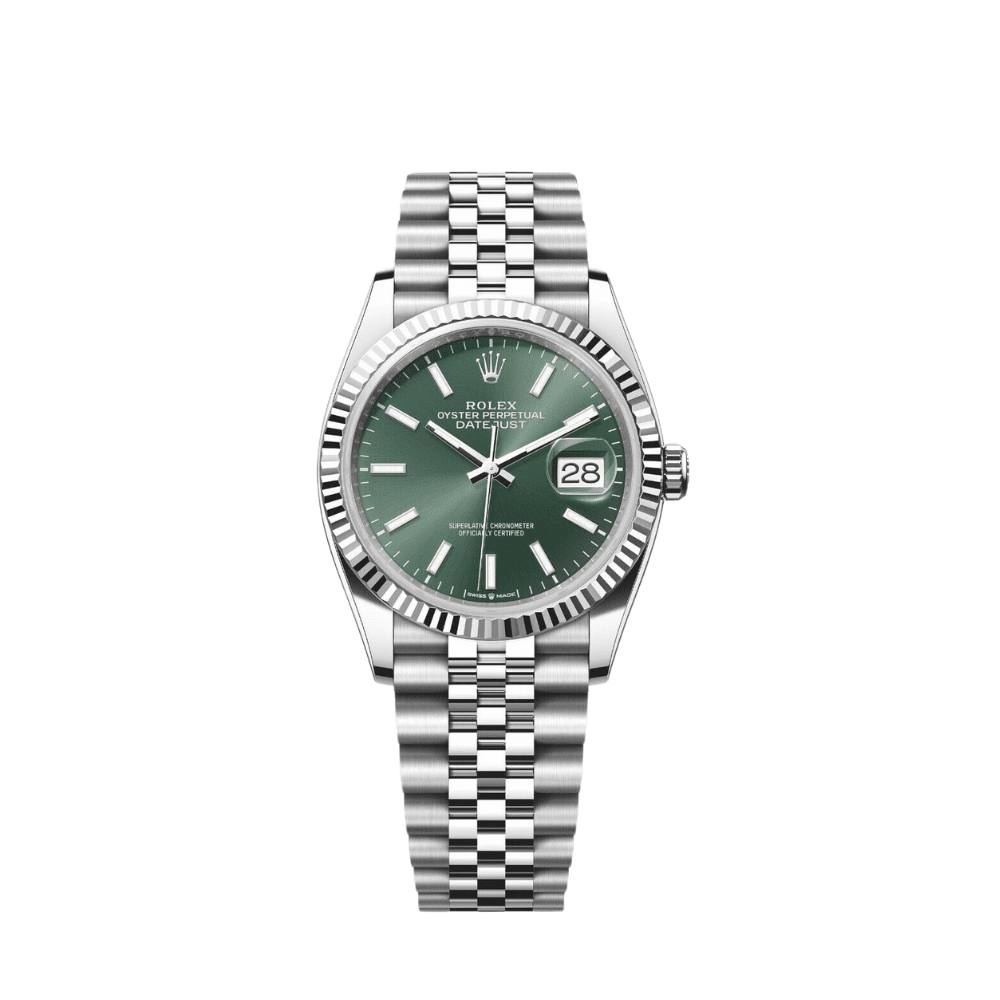 Rolex Datejust36 126234 Stainless Steel Mint Green Dial Jubilee