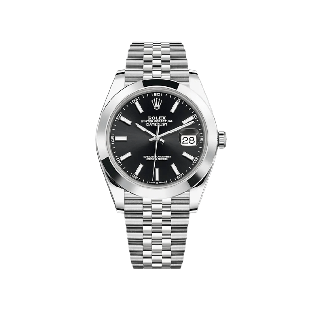 Rolex Datejust 41 126300 Stainless Steel Black Dial Jubilee