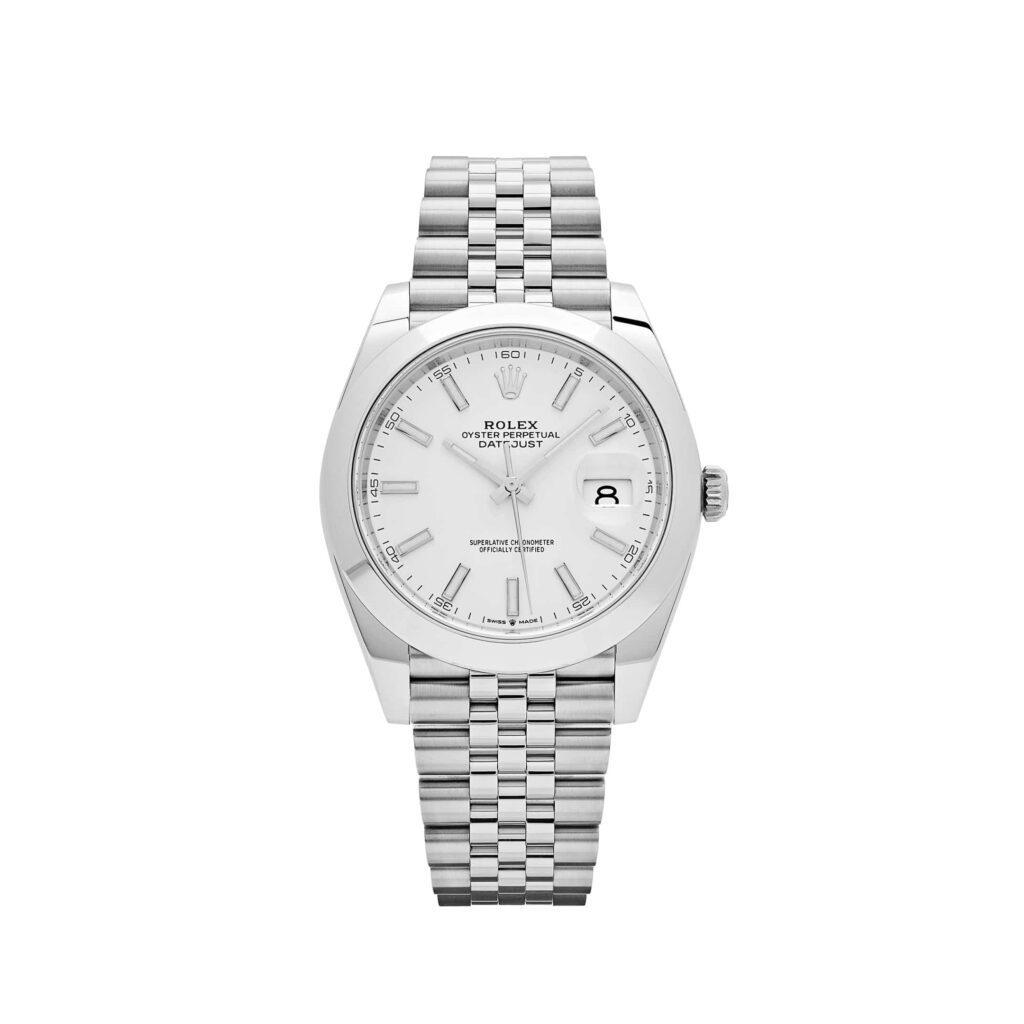 Rolex Datejust 41 126300 Stainless Steel White Dial Jubilee