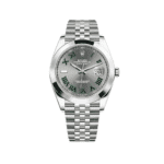Rolex Datejust 41 126300 'Wimbledon' Stainless Steel Slate Dial Jubilee