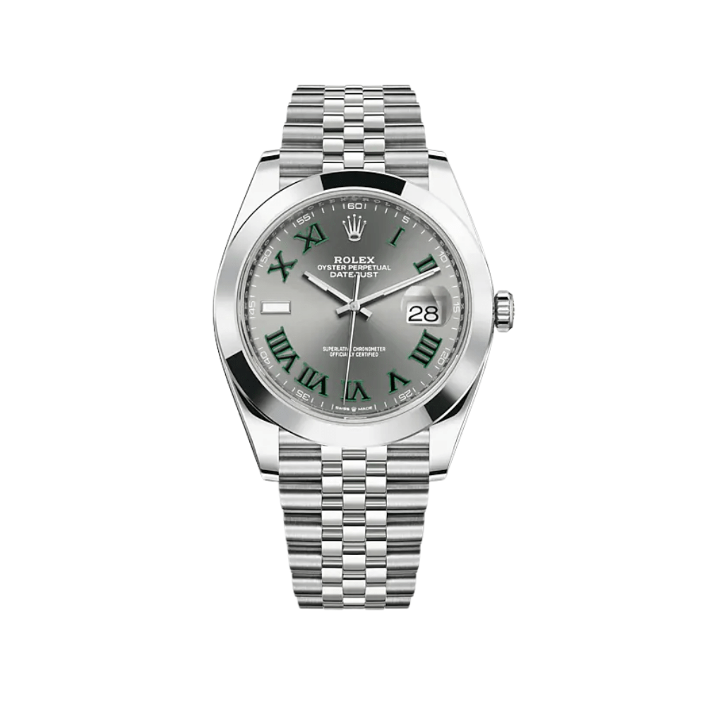 Rolex Datejust 41 126300 'Wimbledon' Stainless Steel Slate Dial Jubilee
