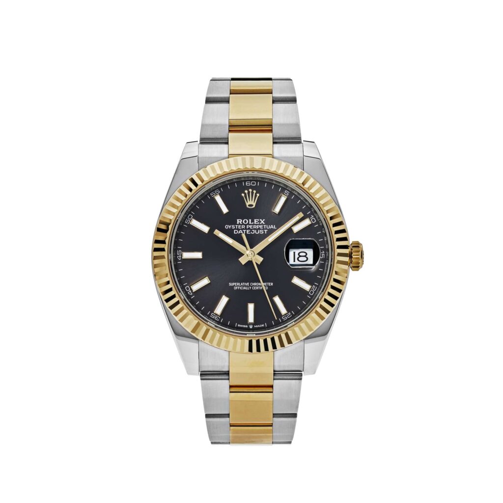 Rolex Datejust 41 126333 Yellow Gold Stainless Steel Black Dial Oyster