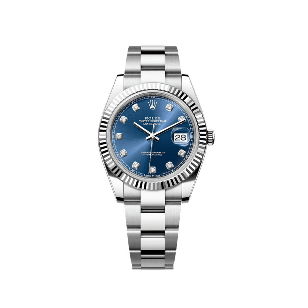 Rolex Datejust 41 126334 Stainless Steel Blue Diamond Dial Oyster