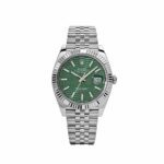 Rolex Datejust 41 126334 Stainless Steel Green Motif Dial Jubilee