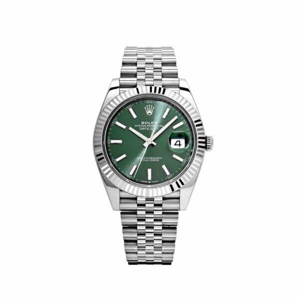 Rolex Datejust 41 126334 Stainless Steel Mint Green Dial Jubilee