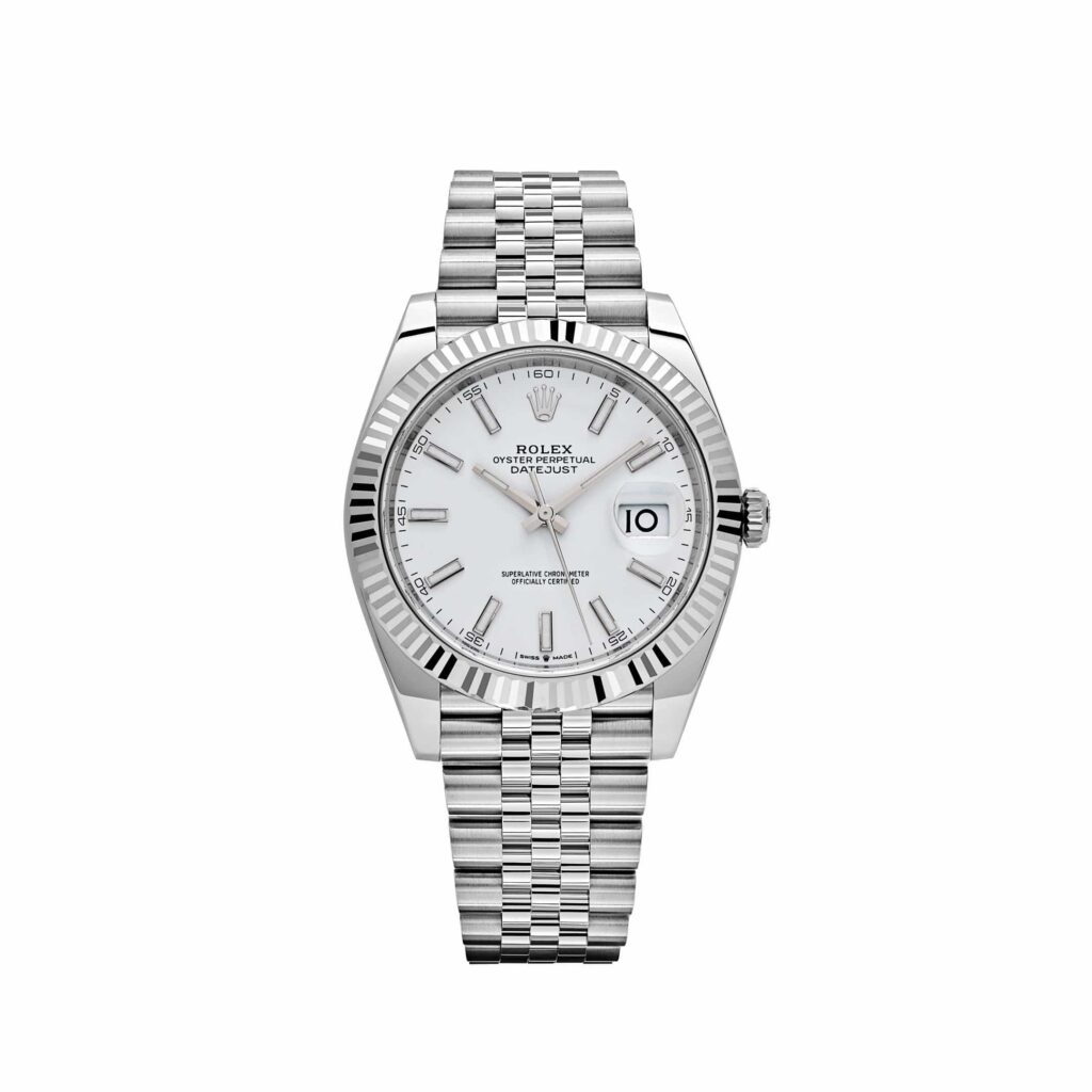 Rolex Datejust 41 126334 Stainless Steel White Dial Jubilee