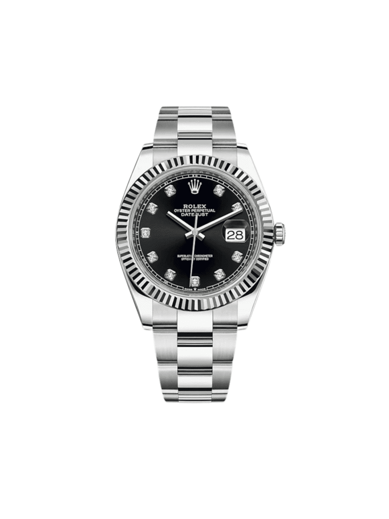 Rolex Datejust 41 126334 Stainless Steel Black Diamond Dial Oyster
